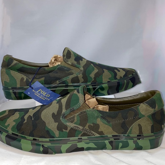 Polo Ralph Lauren Other - Ralph Lauren Suede Camo slip on